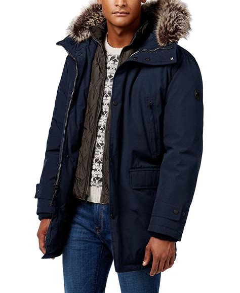 michael kors hooded jacket men|Michael Kors coats outlet.